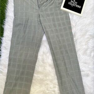 Kenneth Cole Gray Plaid Pants
